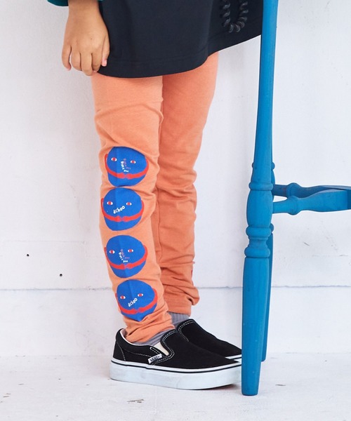 MARKEY'S（マーキーズ）の「サイドプリントフル丈レギンス（レギンス/スパッツ・キッズ・グリーン/ネイビー/オレンジ/杢グレー・100/130/120/95/90/80/70/110）」の4枚目の写真