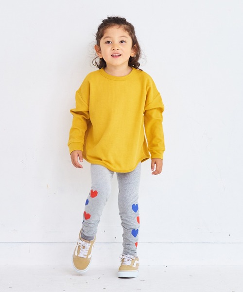 MARKEY'S（マーキーズ）の「サイドプリントフル丈レギンス（レギンス/スパッツ・キッズ・グリーン/ネイビー/オレンジ/杢グレー・100/130/120/95/90/80/70/110）」の16枚目の写真