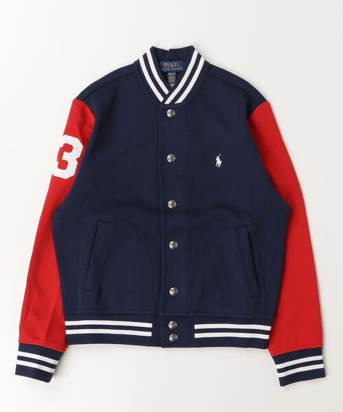 セール】ダブルニット ベースボール ジャケット（スタジャン）｜POLO