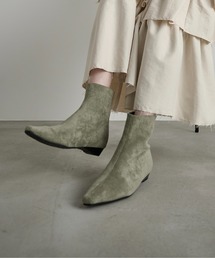 フェイクスウェードショートブーツ