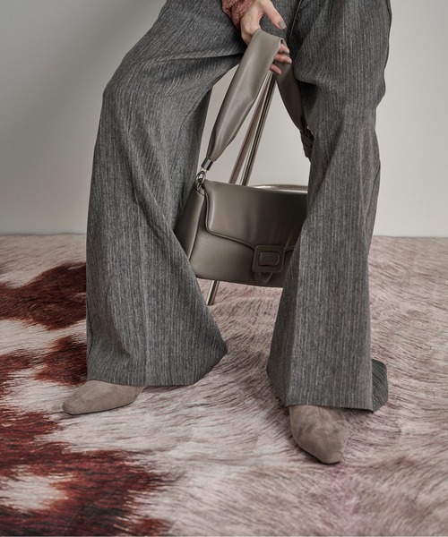 THE YOn(ザヨン)の「フェイクスウェードショートブーツ(ブーツ・レディース・セージグリーン/ブラック/グレイッシュベージュ/ワイン・37/38/39)」の17枚目の写真