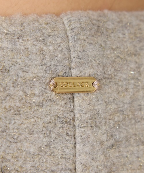COLLAGE GALLARDAGALANTE（コラージュガリャルダガランテ）の「イタリアンエアリーノーカラーコート（ノーカラーコート・レディース・ブラウン/グレー・FREE）」の3枚目の写真