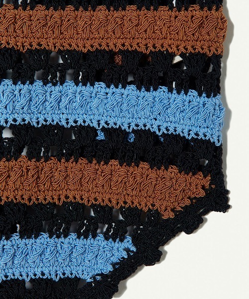 leinwande（ラインヴァンド）の「Crochet Beach Top / クロシェビーチトップ（キャミソール・レディース・イエロー/ブルー・ONE SIZE）」の10枚目の写真