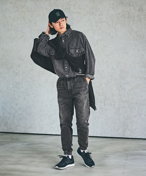 BAYFLOW（ベイフロー）の「ライトデニムシャツ（シャツ/ブラウス・メンズ・ブラック/ライトブルー/ダークブルー・MEDIUM/LARGE）」の5枚目の写真