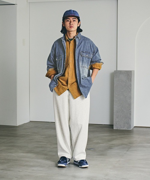 BAYFLOW（ベイフロー）の「ライトデニムシャツ（シャツ/ブラウス・メンズ・ブラック/ライトブルー/ダークブルー・MEDIUM/LARGE）」の15枚目の写真