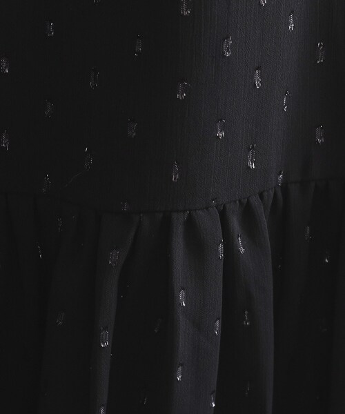 OPAQUE.CLIP（オペークドットクリップ）の「ラメドットイージーティアードスカート【洗濯機洗い可】（スカート・レディース・ブラック/ブルー系その他・36/38）」の6枚目の写真