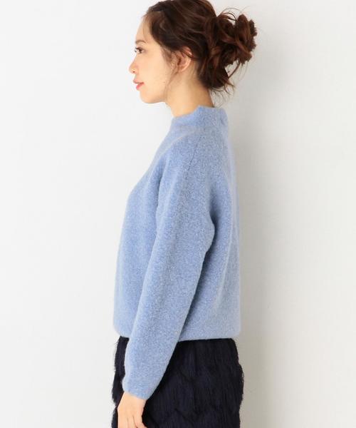 Another Edition（アナザーエディション）の「ウールナイロンリングハイネックプルオーバー/AEFC W/N リングHI/N PO（ニット/セーター・レディース・ベージュ/ライトブルー・フリー）」の5枚目の写真