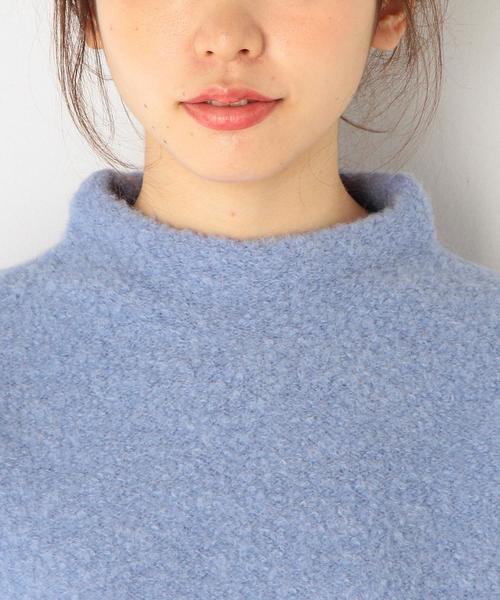 Another Edition（アナザーエディション）の「ウールナイロンリングハイネックプルオーバー/AEFC W/N リングHI/N PO（ニット/セーター・レディース・ベージュ/ライトブルー・フリー）」の7枚目の写真