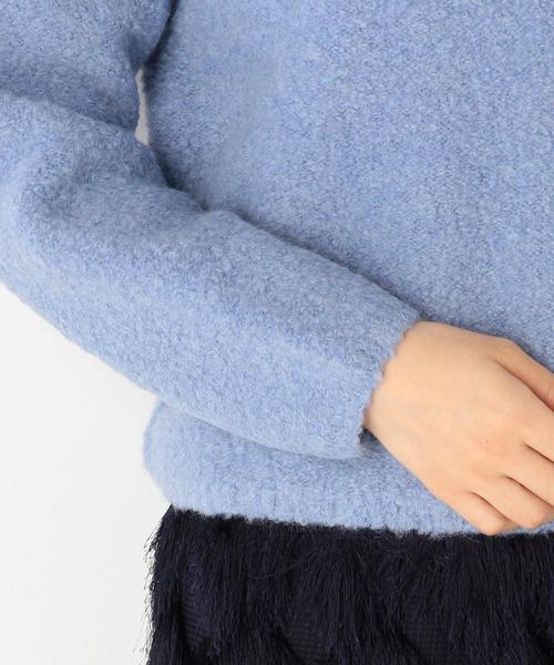 Another Edition（アナザーエディション）の「ウールナイロンリングハイネックプルオーバー/AEFC W/N リングHI/N PO（ニット/セーター・レディース・ベージュ/ライトブルー・フリー）」の8枚目の写真