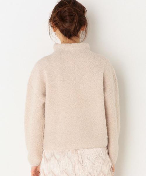Another Edition（アナザーエディション）の「ウールナイロンリングハイネックプルオーバー/AEFC W/N リングHI/N PO（ニット/セーター・レディース・ベージュ/ライトブルー・フリー）」の11枚目の写真