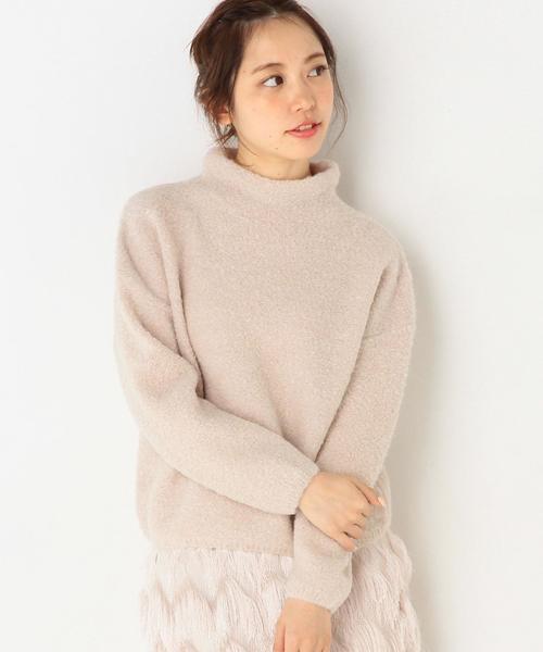 Another Edition（アナザーエディション）の「ウールナイロンリングハイネックプルオーバー/AEFC W/N リングHI/N PO（ニット/セーター・レディース・ベージュ/ライトブルー・フリー）」の13枚目の写真