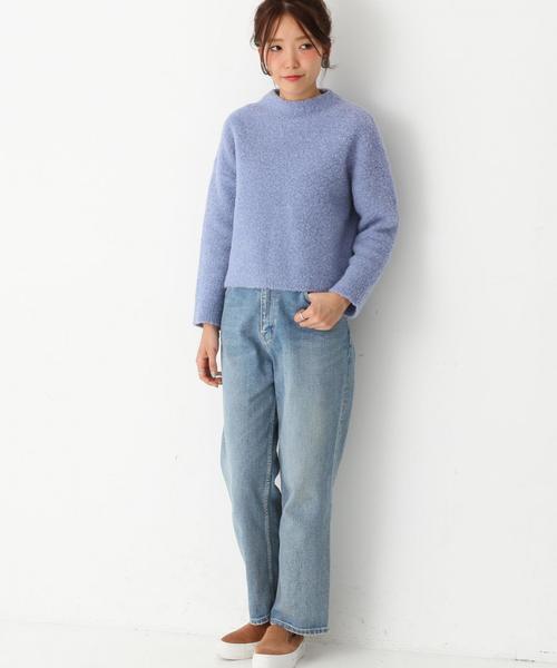 Another Edition（アナザーエディション）の「ウールナイロンリングハイネックプルオーバー/AEFC W/N リングHI/N PO（ニット/セーター・レディース・ベージュ/ライトブルー・フリー）」の15枚目の写真