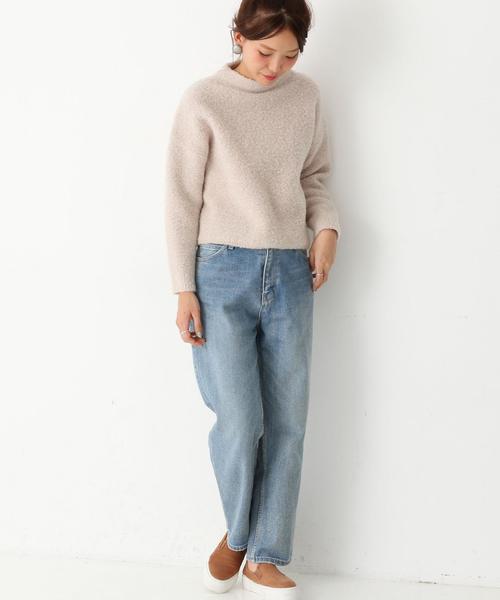 Another Edition（アナザーエディション）の「ウールナイロンリングハイネックプルオーバー/AEFC W/N リングHI/N PO（ニット/セーター・レディース・ベージュ/ライトブルー・フリー）」の9枚目の写真