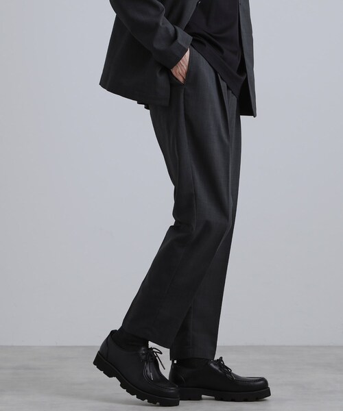 tk.TAKEO KIKUCHI（ティーケータケオキクチ）の「【2点セットジャケット＋パンツ】エアリードライノーカラージャケット＆スラックス（セットアップ・メンズ・ブラック/ネイビー/チャコールグレー・02/01/04/03）」の9枚目の写真