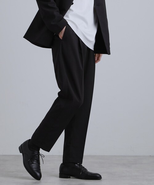 tk.TAKEO KIKUCHI（ティーケータケオキクチ）の「【2点セットジャケット＋パンツ】エアリードライノーカラージャケット＆スラックス（セットアップ・メンズ・ブラック/ネイビー/チャコールグレー・02/01/04/03）」の16枚目の写真