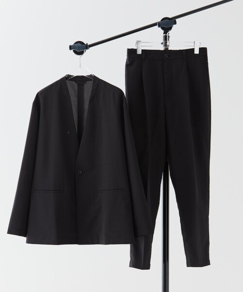 tk.TAKEO KIKUCHI（ティーケータケオキクチ）の「【2点セットジャケット＋パンツ】エアリードライノーカラージャケット＆スラックス（セットアップ・メンズ・ブラック/ネイビー/チャコールグレー・02/01/04/03）」の19枚目の写真
