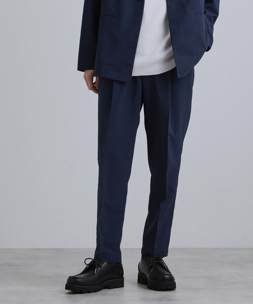 ジバンシィ　セットアップ　ノーカラー　ジャケット　ストライプ　スラックス　日本製 Cloudstyle セットアップ 「Cloudstyle」ノーカラージャケット