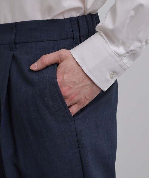 tk.TAKEO KIKUCHI（ティーケータケオキクチ）の「◆【2点セットジャケット＋パンツ】エアリードライノーカラージャケット＆スラックス（セットアップ・メンズ・ブラック/ネイビー/チャコールグレー・02/01/04/03）」の18枚目の写真