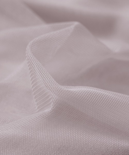 reca（レカ）の「チュールボリューム袖カットソー（Tシャツ/カットソー・レディース・オフホワイト/ブラック/ブラウン/ピンク・M-L）」の7枚目の写真