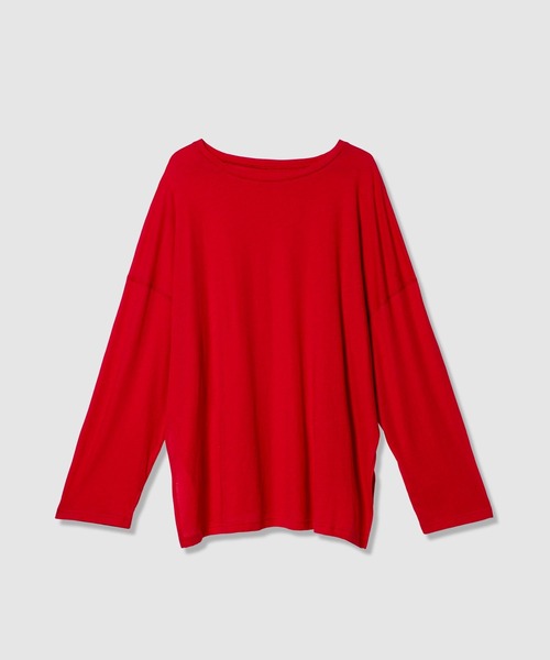 BAYFLOW（ベイフロー）の「【EF(エフ)】シアールーズロングスリーブ(WOMEN）（Tシャツ/カットソー・レディース・チャコール/オフホワイト/レッド・FREE）」の3枚目の写真