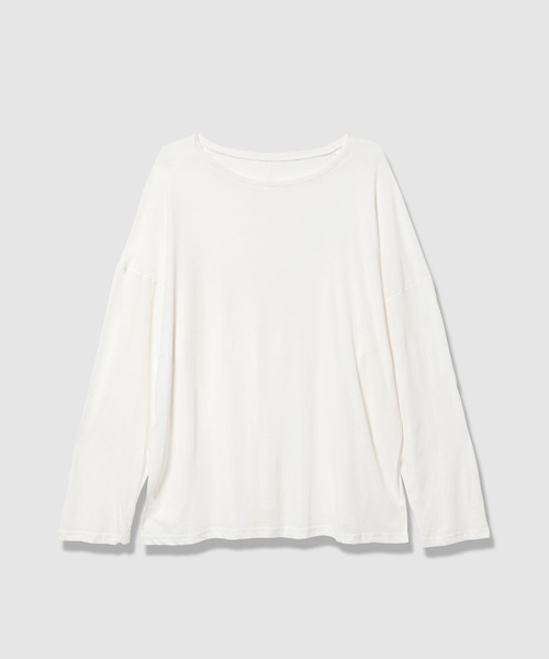 BAYFLOW（ベイフロー）の「【EF(エフ)】シアールーズロングスリーブ(WOMEN）（Tシャツ/カットソー・レディース・チャコール/オフホワイト/レッド・FREE）」の2枚目の写真