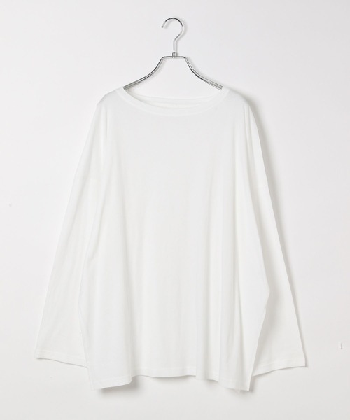 BAYFLOW（ベイフロー）の「【EF(エフ)】シアールーズロングスリーブ(WOMEN）（Tシャツ/カットソー・レディース・チャコール/オフホワイト/レッド・FREE）」の18枚目の写真