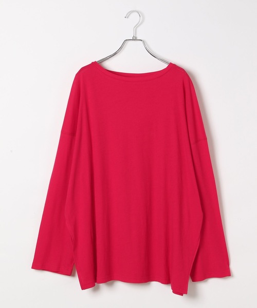 BAYFLOW（ベイフロー）の「【EF(エフ)】シアールーズロングスリーブ(WOMEN）（Tシャツ/カットソー・レディース・チャコール/オフホワイト/レッド・FREE）」の12枚目の写真