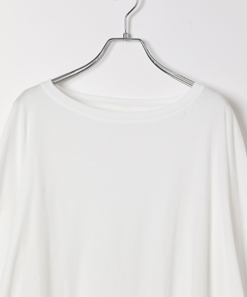 BAYFLOW（ベイフロー）の「【EF(エフ)】シアールーズロングスリーブ(WOMEN）（Tシャツ/カットソー・レディース・チャコール/オフホワイト/レッド・FREE）」の14枚目の写真