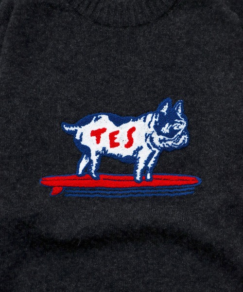 The Endless Summer（エンドレスサマー）の「TES SAGARA BUHI WOOL KNIT / クルーネックニット（ニット/セーター・メンズ・オフホワイト/グレー/ブラック/ネイビー・LARGE/MEDIUM/SMALL/X-LARGE）」の11枚目の写真