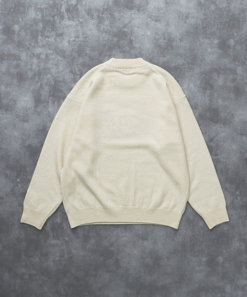 The Endless Summer（エンドレスサマー）の「TES SAGARA BUHI WOOL KNIT / クルーネックニット（ニット/セーター・メンズ・オフホワイト/グレー/ブラック/ネイビー・LARGE/MEDIUM/SMALL/X-LARGE）」の7枚目の写真