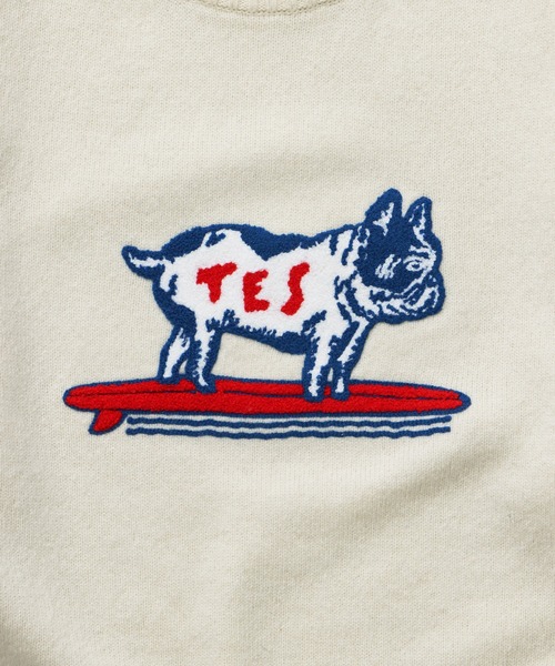 The Endless Summer（エンドレスサマー）の「TES SAGARA BUHI WOOL KNIT / クルーネックニット（ニット/セーター・メンズ・オフホワイト/グレー/ブラック/ネイビー・LARGE/MEDIUM/SMALL/X-LARGE）」の8枚目の写真