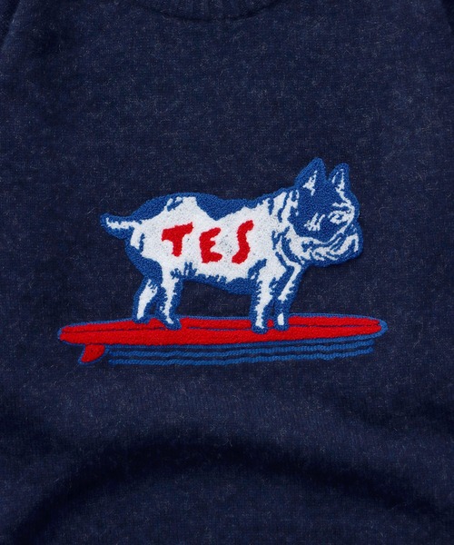 The Endless Summer（エンドレスサマー）の「TES SAGARA BUHI WOOL KNIT / クルーネックニット（ニット/セーター・メンズ・オフホワイト/グレー/ブラック/ネイビー・LARGE/MEDIUM/SMALL/X-LARGE）」の17枚目の写真