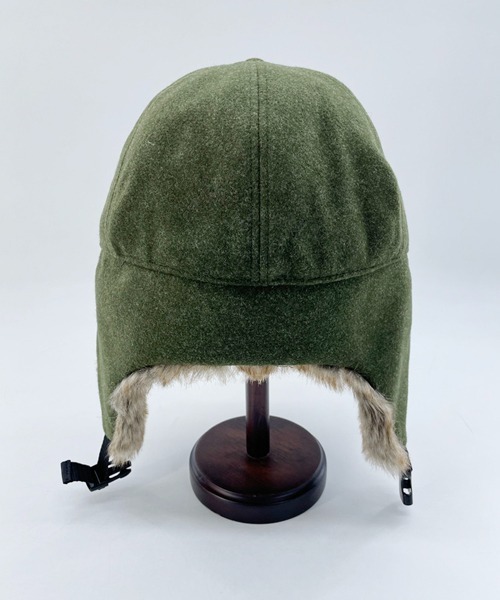 Ruben（ルーベン）の「WOOL LIKED EARCOVER CAP/ファー耳付きキャップ（キャップ・メンズ・ブラック/カーキ/ライトグレー/ブラウン・FREE）」の14枚目の写真