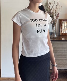 【UNE MADE】タイトクロップドロゴTシャツ
