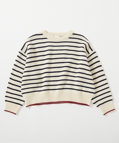 devirock（デビロック）の「洗える デザインいろいろ ガールズ ジャガードニット（ニット/セーター・キッズ・ホワイト系その他/ブラック系/ブルー系その他/パープル系/ホワイト系/レッド系・S/M/L）」の18枚目の写真