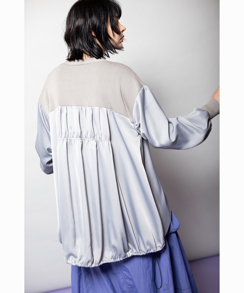 セール】バックロングジップニットカーディガン（ニット/セーター