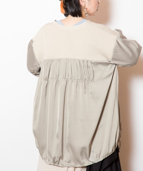 バックロングジップニットカーディガン（ニット/セーター）｜OSMOSIS