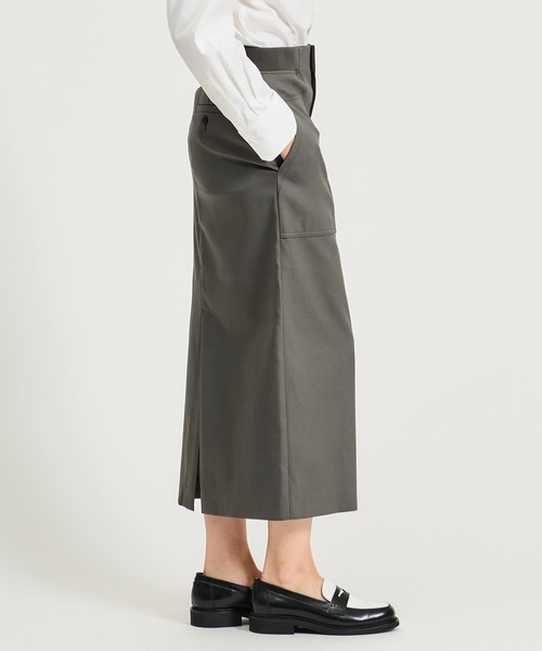 ESTNATION（エストネーション）の「ESTNATION / リブロング タイトスカート（スカート・レディース・モカ/グレー・38/36）」の10枚目の写真