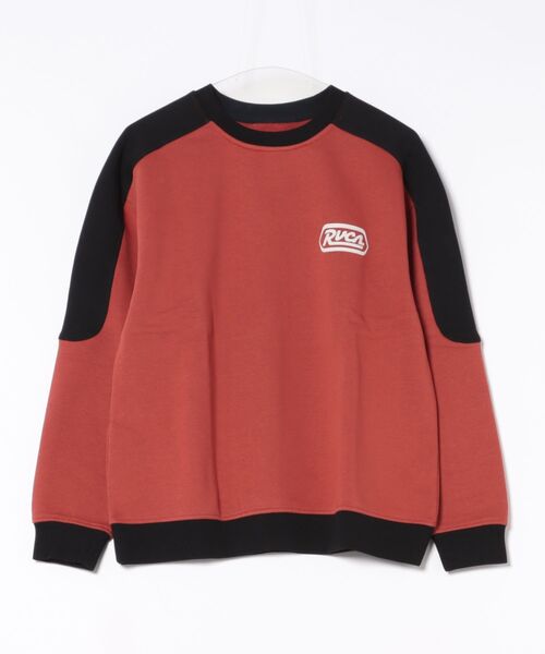 RVCA（ルーカ）の「【RVCA/ルーカ】24AW STATION TRACK CREW/バックプリントスウェットトレーナー（スウェット・レディース・レッド/ブラック/ホワイト・SMALL/MEDIUM）」の3枚目の写真