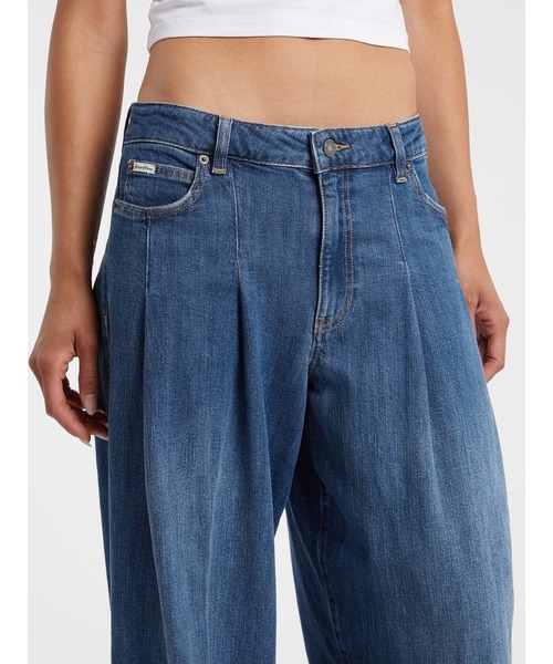 GUESS JEANS G12 Pleated Extra Wide Leg デニムパンツ ワイドジーンズ