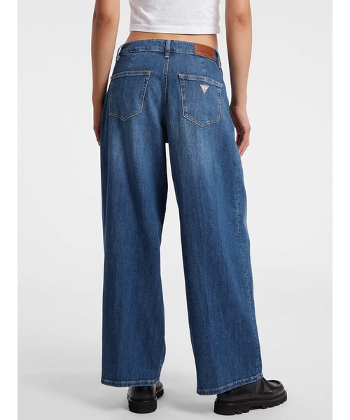 GUESS JEANS(ゲスジーンズ)の「GUESS JEANS G12 Pleated Extra Wide Leg デニムパンツ ワイドジーンズ レディース(デニムパンツ・レディース・インディゴブルー・27inch/24inch/25inch/26inch/28inch)」の3枚目の写真