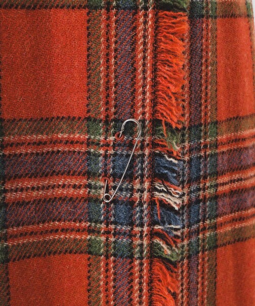 BEAMS BOY(ビームスボーイ)の「【2/5再値下げ】ハリスツイード フリンジ スカート(スカート・レディース・オレンジ/イエロー・1/2)」の7枚目の写真