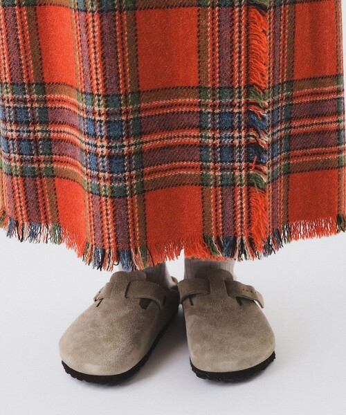 BEAMS BOY(ビームスボーイ)の「【2/5再値下げ】ハリスツイード フリンジ スカート(スカート・レディース・オレンジ/イエロー・1/2)」の8枚目の写真