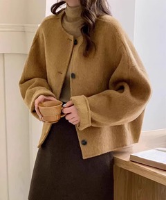 セール】tweed over jacket / ツイードオーバージャケット