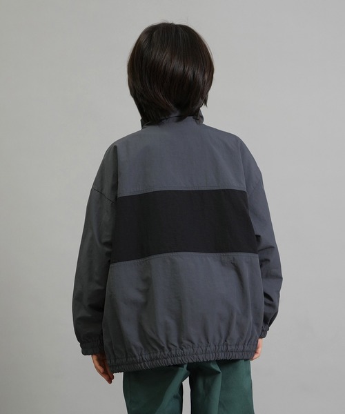 Dickies(ディッキーズ)の「【ムラサキスポーツ限定】Dickies/ディッキーズ DK ナイロントラックジャケット キッズ ジャケット 253K10M201(ナイロンジャケット・キッズ・ブラック/カーキ/チャコール・130cm/140cm/150cm/160cm)」の11枚目の写真