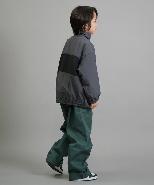 Dickies(ディッキーズ)の「【ムラサキスポーツ限定】Dickies/ディッキーズ DK ナイロントラックジャケット キッズ ジャケット 253K10M201(ナイロンジャケット・キッズ・ブラック/カーキ/チャコール・130cm/140cm/150cm/160cm)」の14枚目の写真