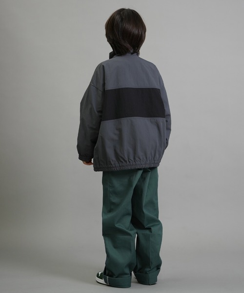 Dickies(ディッキーズ)の「【ムラサキスポーツ限定】Dickies/ディッキーズ DK ナイロントラックジャケット キッズ ジャケット 253K10M201(ナイロンジャケット・キッズ・ブラック/カーキ/チャコール・130cm/140cm/150cm/160cm)」の15枚目の写真