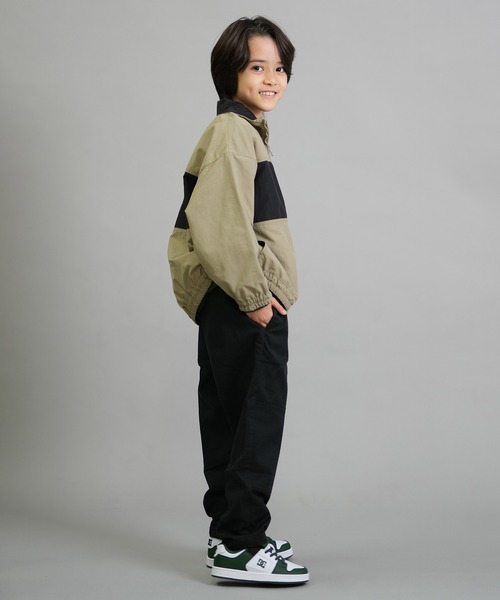 Dickies(ディッキーズ)の「【ムラサキスポーツ限定】Dickies/ディッキーズ DK ナイロントラックジャケット キッズ ジャケット 253K10M201(ナイロンジャケット・キッズ・ブラック/カーキ/チャコール・130cm/140cm/150cm/160cm)」の19枚目の写真