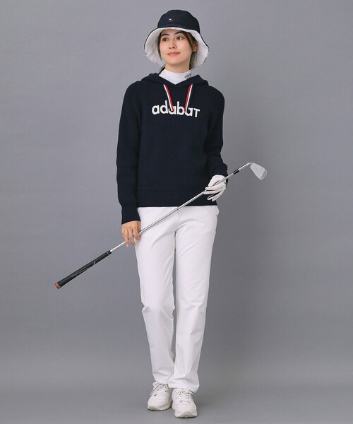adabat(アダバット)の「【ADABAT NAVY】【撥水】裏起毛ストレッチパンツ(その他パンツ・レディース・ブラック/ホワイト・36/38/40/42)」の8枚目の写真