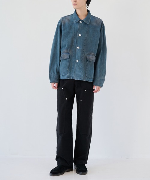 BASICKS(ベイシックス)の「【BASICKS】Double Knee Trousers(その他パンツ・メンズ・ブラック・M/S)」の3枚目の写真